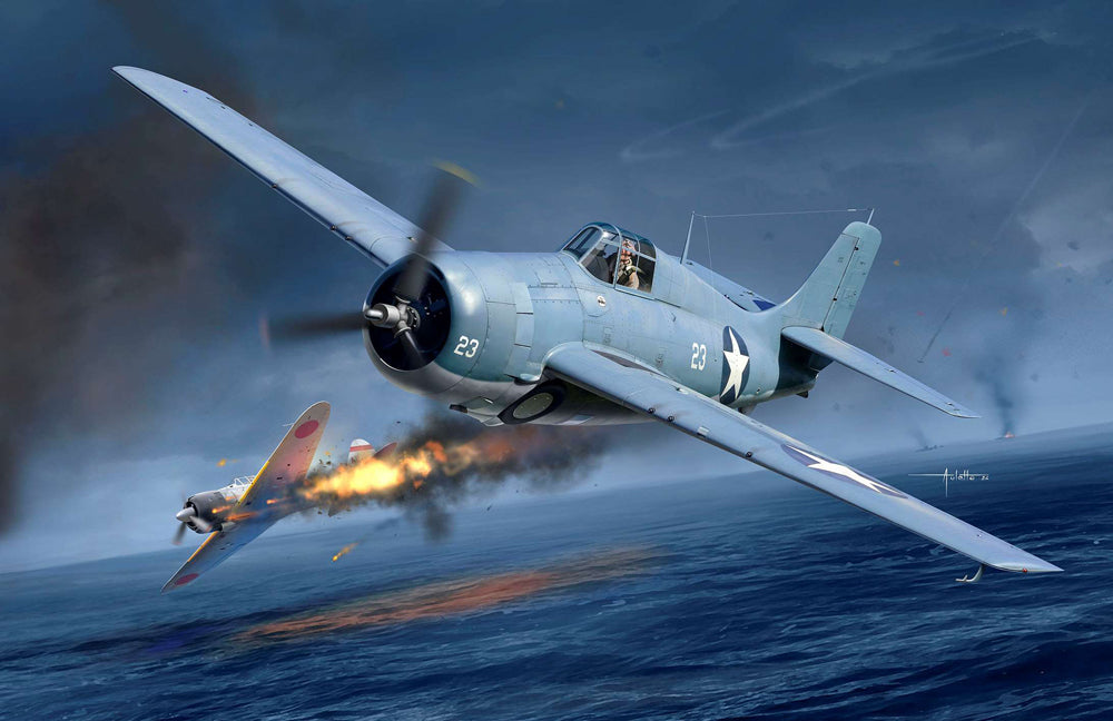 Academy 12355 1:48 Grumman 'F4F-4 Wildcat 'Battle of Midway' New Tooling In 2024