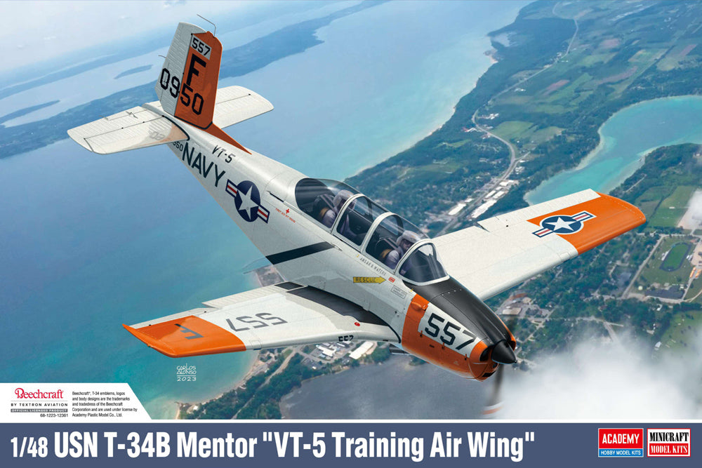 Academy 12361 1:48 Beechcraft T-34B Mentor 'VT-5 Training Air Wing'