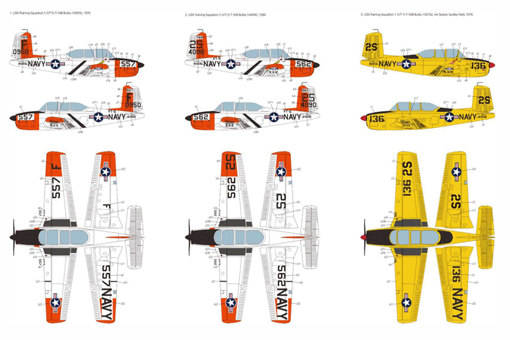 Academy 12361 1:48 Beechcraft T-34B Mentor 'VT-5 Training Air Wing'