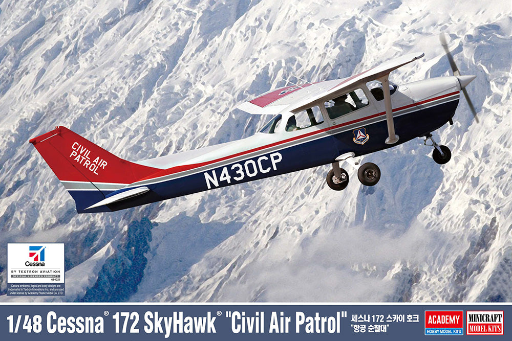 Academy 12367 1:48 US Civil Air Patrol Cessna 172 Skyhawk Light Aircraft