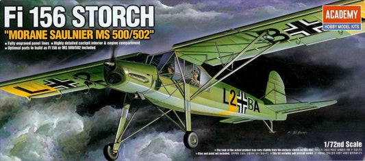 Academy 12459 1:72 Fieseler Fi-156C Storch (Morane-Saulnier MS-500/MS-502)