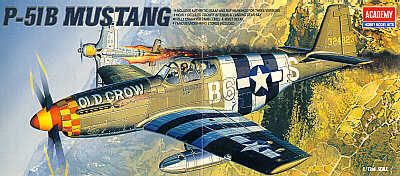 Academy 12464 1:72 North-American P-51B Mustang 'Old Crow'