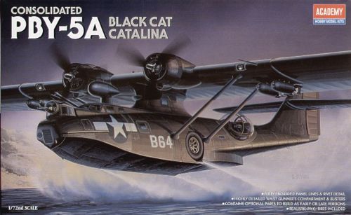 Academy 12487 1:72 Consolidated PBY-5A Catalina 'Black Cat' Flying Boat/Seaplane