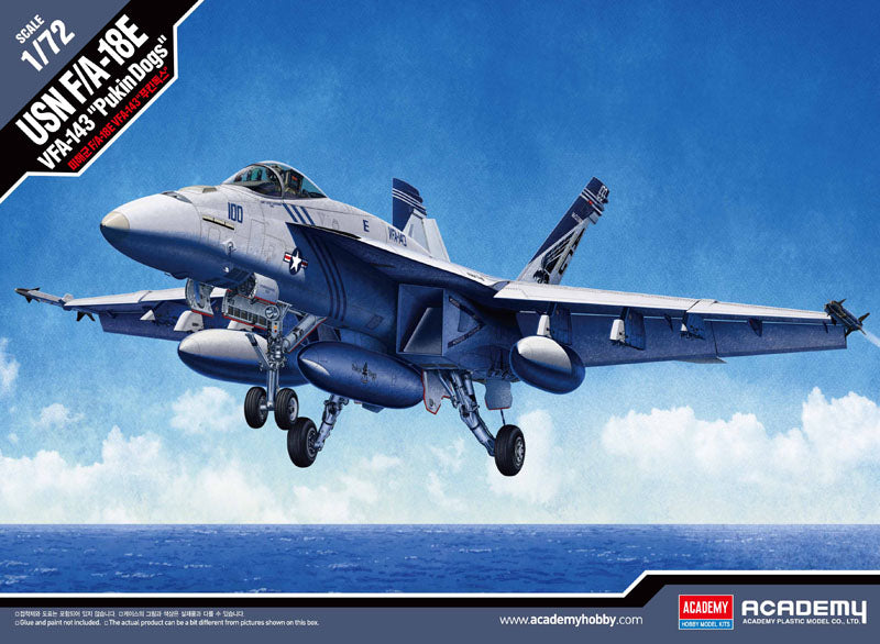 Academy 12547 1:72 Boeing F/A-18E Super Hornet USN VFA-143 'Pukin' Dogs'