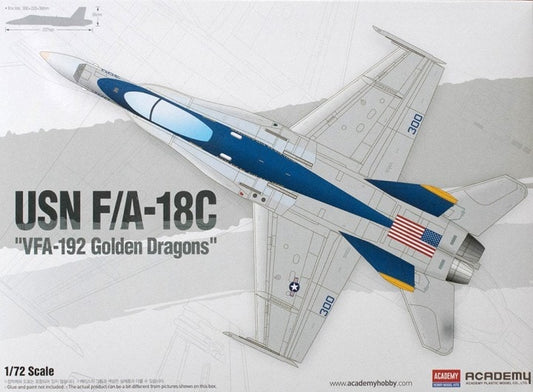 Academy 12564 1:72 McDonnell-Douglas F/A-18C Hornet VFA-192 Golden Dragons