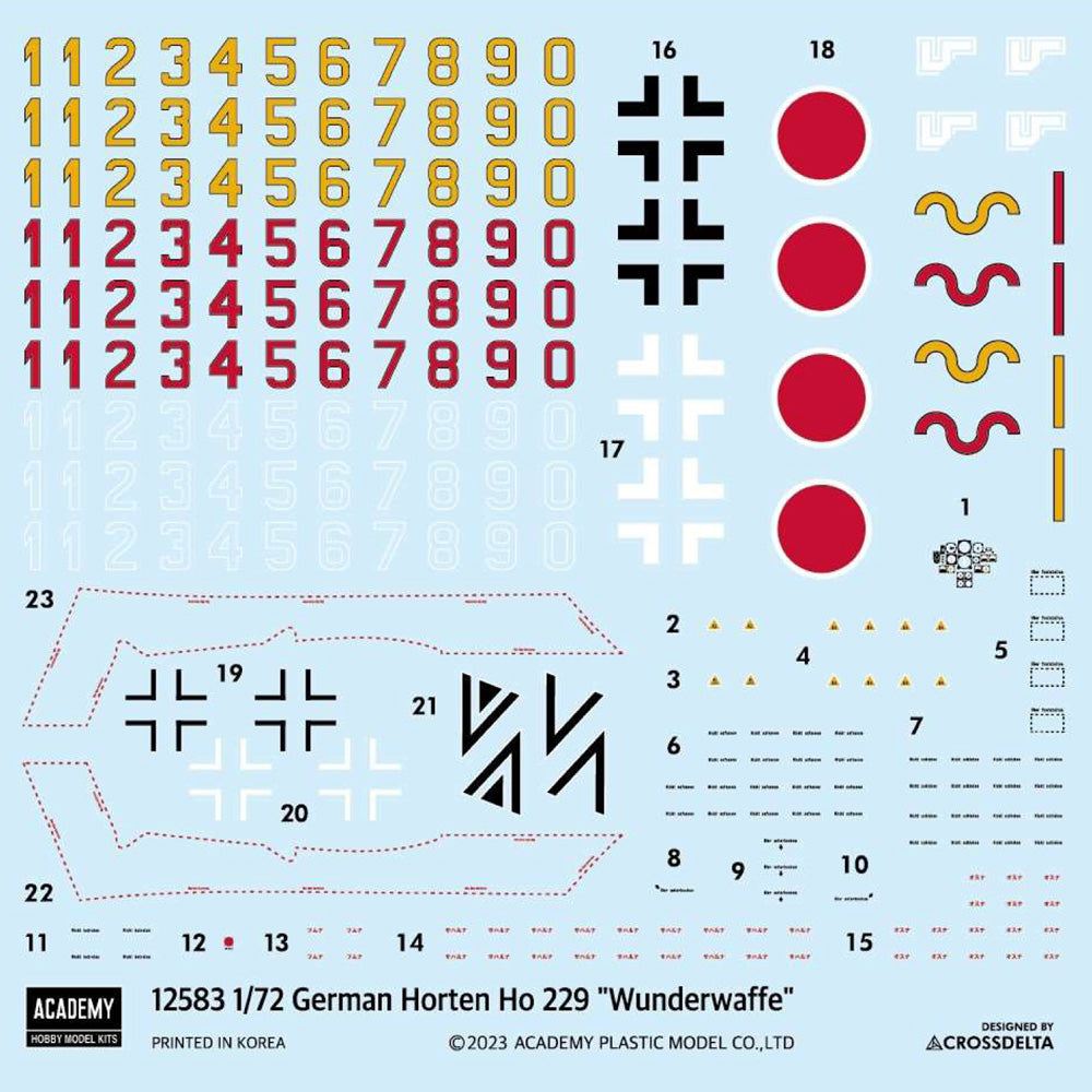 Academy 12583 1:72 Horten Ho229 "Wunderwaffe"