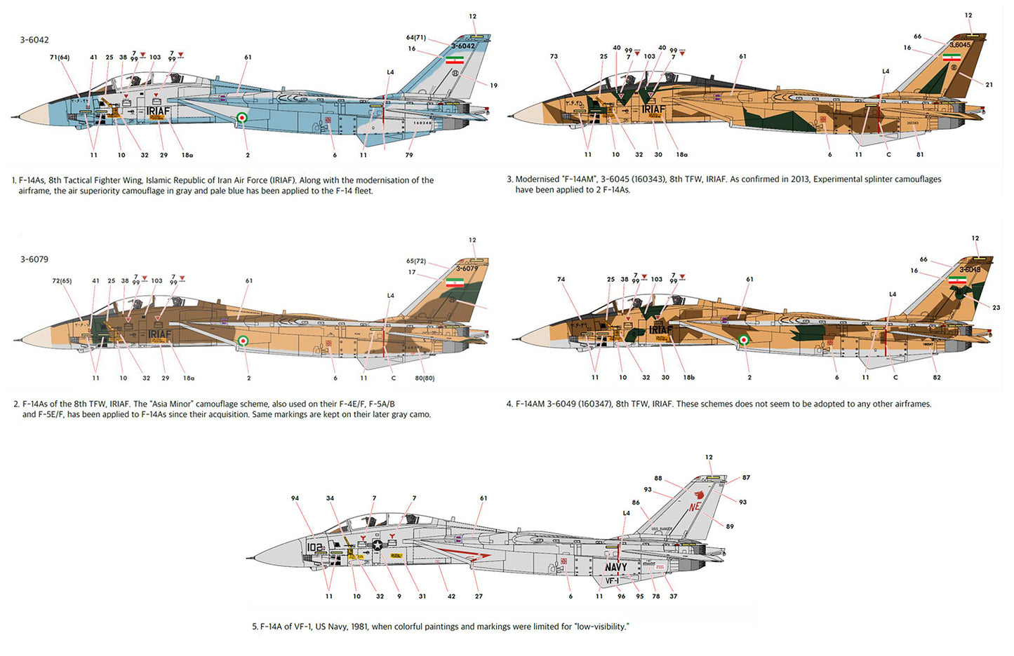 Academy 12594 1:72 Grumman F-14A Tomcat Iranian Air Force