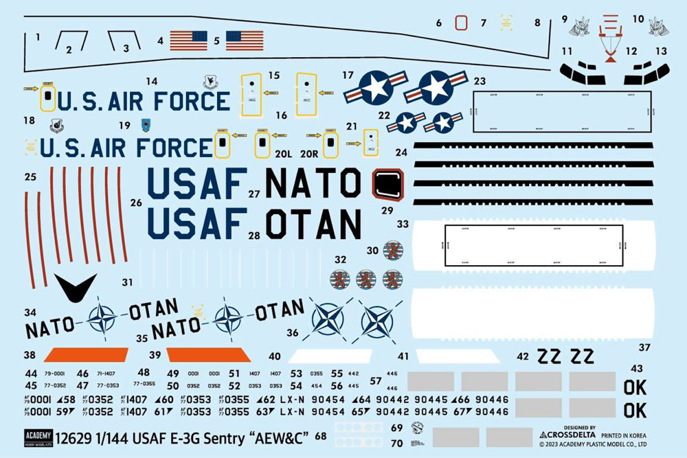 Academy 12629 1:144 Boeing E-3G Sentry AEW&C