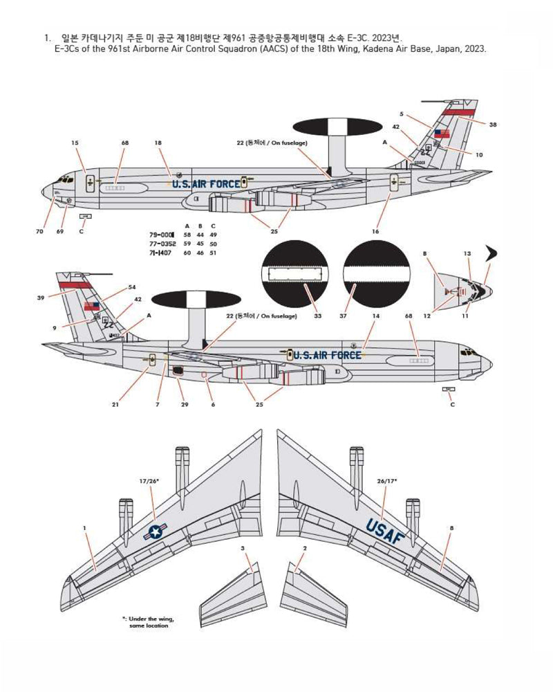 Academy 12629 1:144 Boeing E-3G Sentry AEW&C