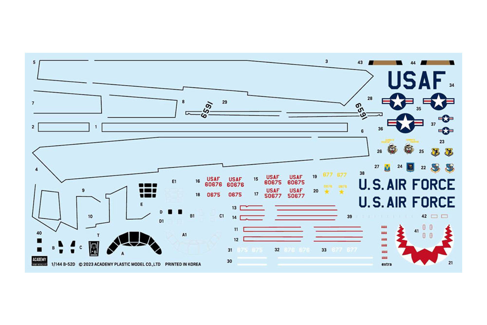 Academy 12632 1:144 Boeing B-52D Stratofortress