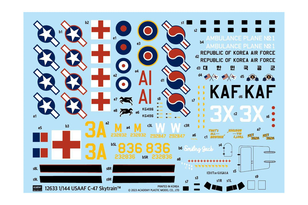 Academy 12633 1:144 Douglas C-47 Skytrain