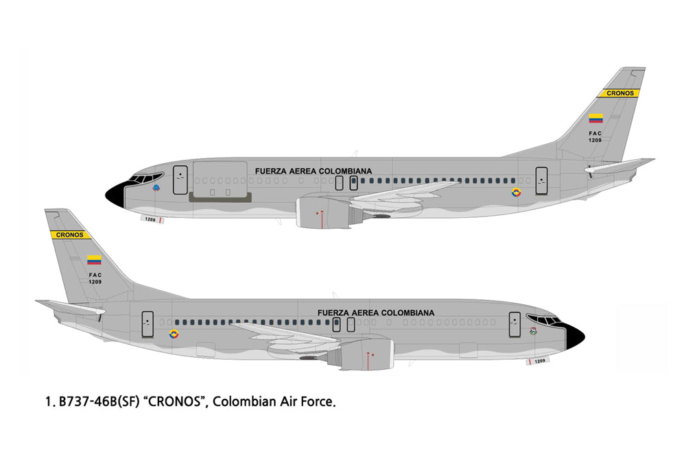 Academy 12639 1:144 Boeing 737 Colombian Air Force