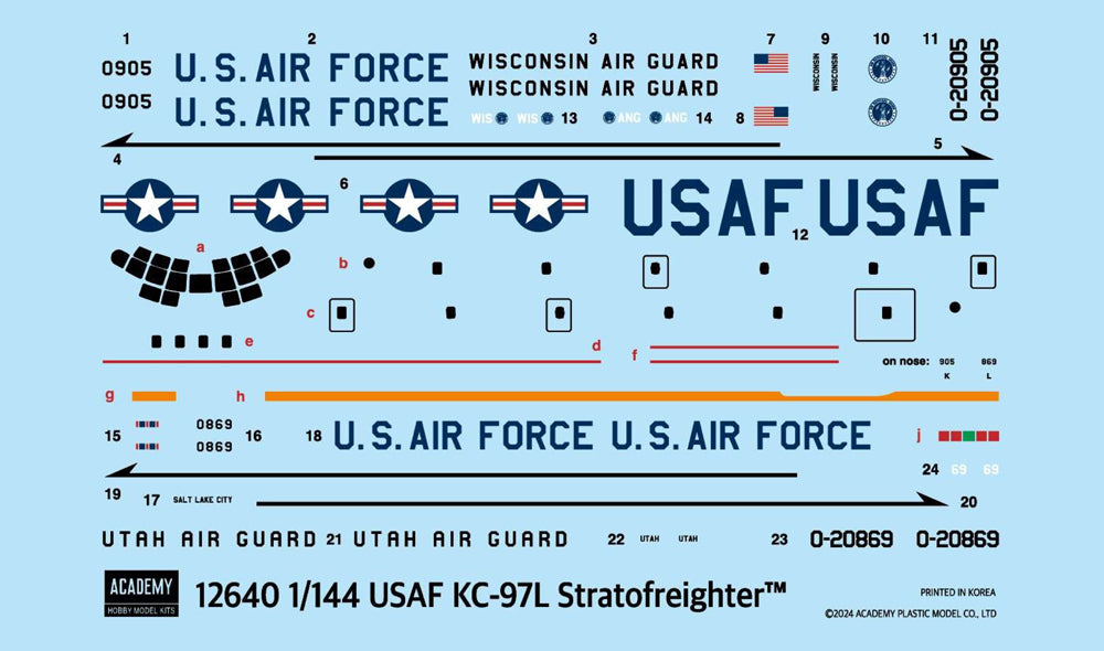 Academy 12640 1:144 Boeing USAF KC-97L Stratofreighter