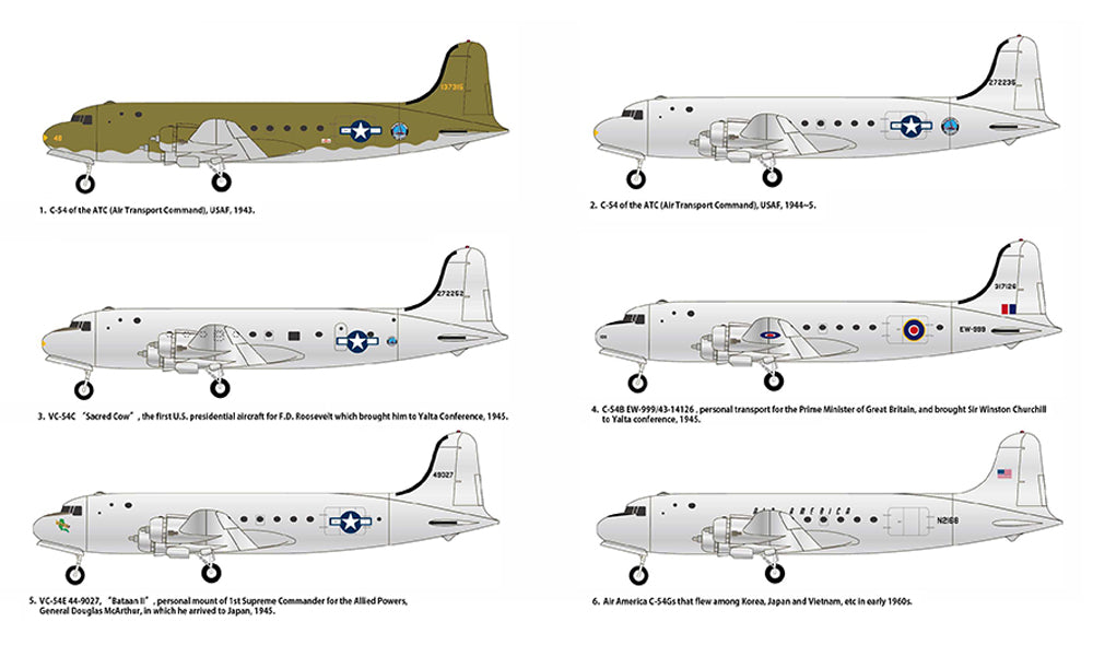 Academy 12652 1:144 Douglas C-54 Skymaster Transport Aircraft