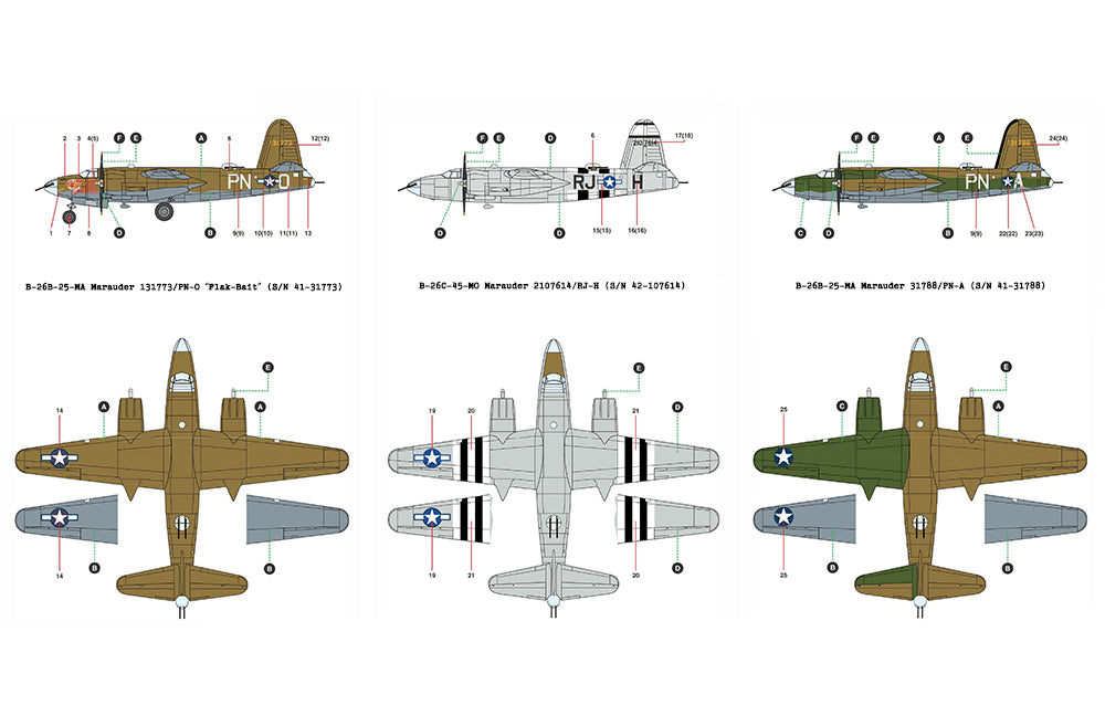 Academy 12656 1:144 Martin B-26B Marauder Medium Bomber