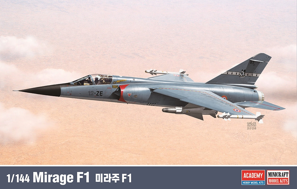 Academy 12665 1:144 Dassault Mirage F1 French Air Force.Fighter & Attack Aircraft