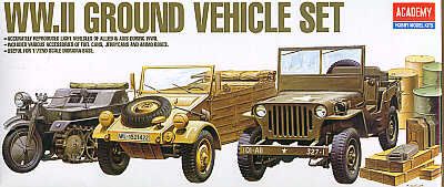 Academy 13416 1:72 WWII Vehicle Set