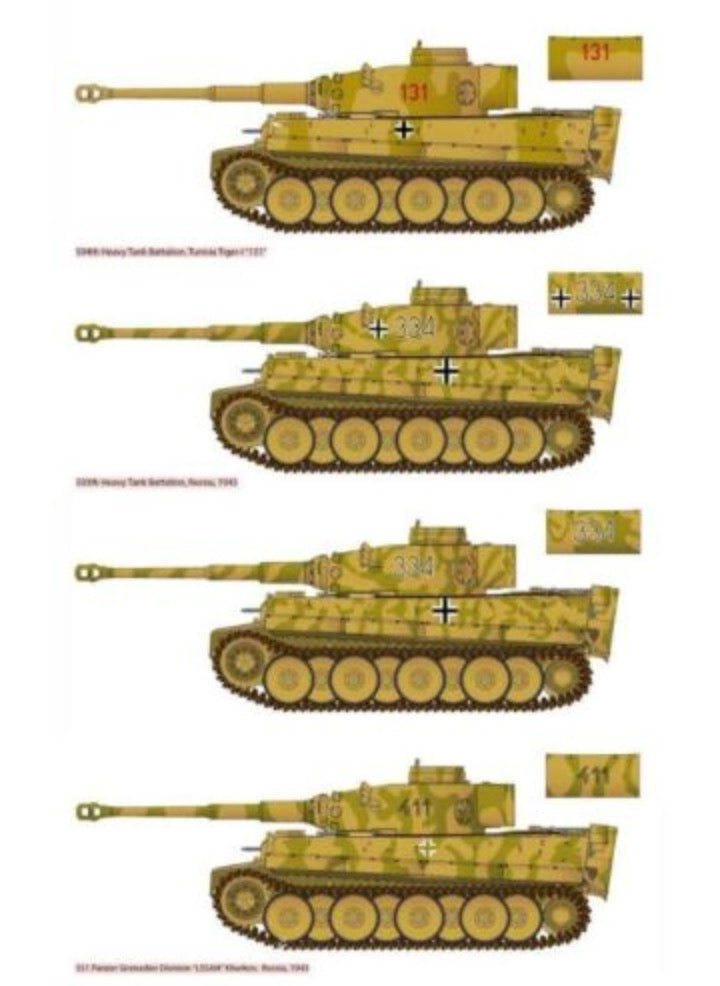 Academy 13422 1:72 Pz.Kpfw.VI Tiger I Early Version, 'Red 131', c.1943