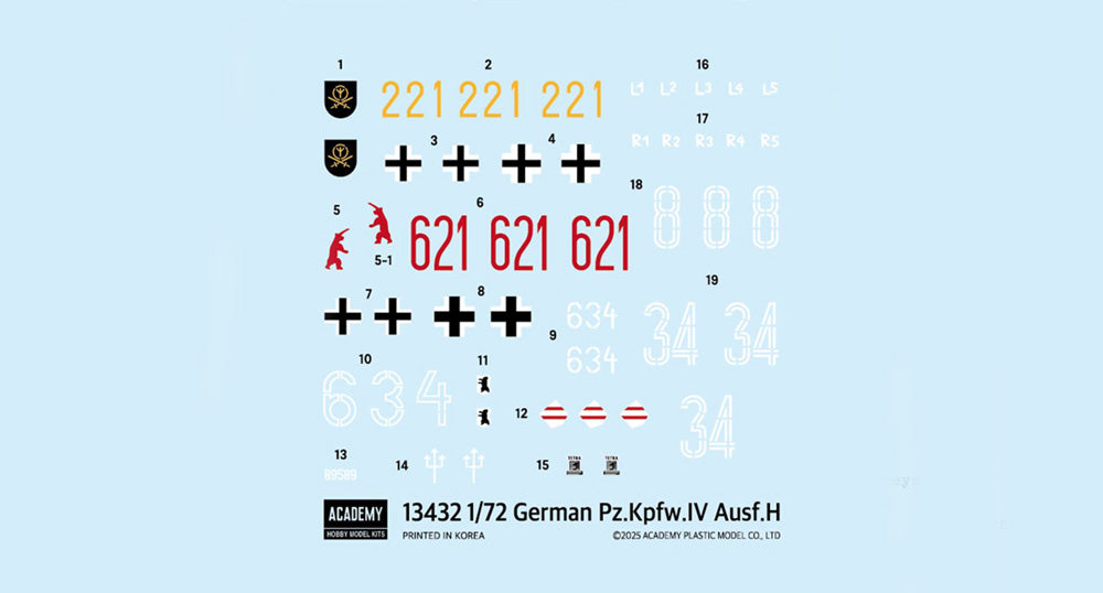 Academy 13432 1:72 Pz.Kpfw IV Ausf H Medium Tank