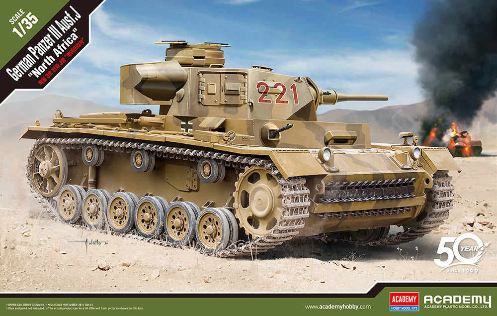 Academy 13531 1:35 Pz.Kpfw.III Ausf.J 'North Africa' New Tooling