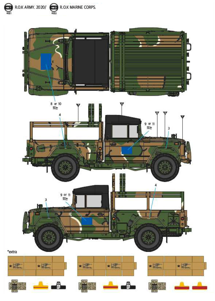 Academy 13551 1:35 ROK Army K311A1 1Â¼ ton utility truck, 1998 to date