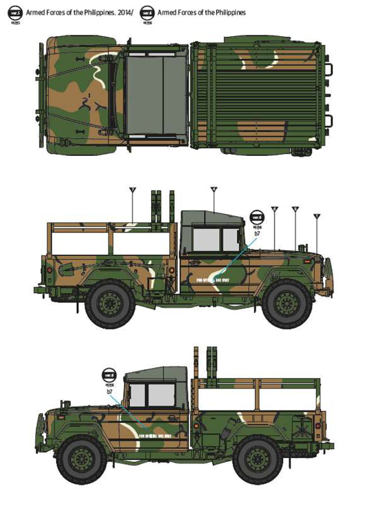 Academy 13551 1:35 ROK Army K311A1 1Â¼ ton utility truck, 1998 to date