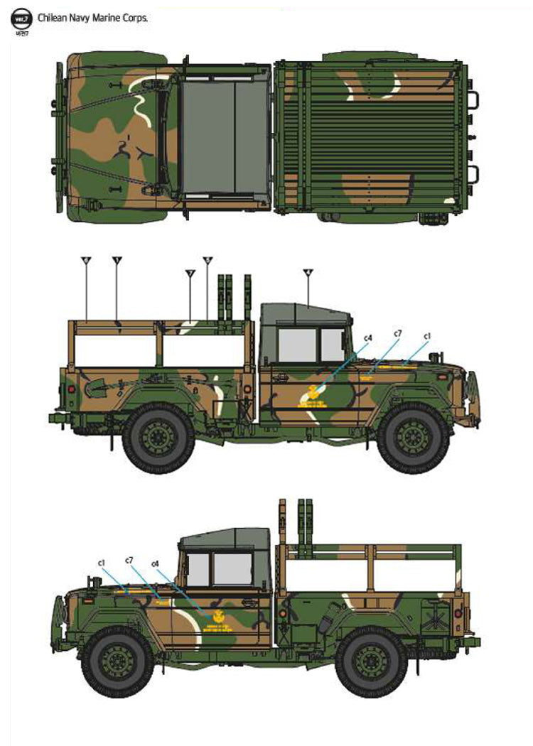 Academy 13551 1:35 ROK Army K311A1 1Â¼ ton utility truck, 1998 to date