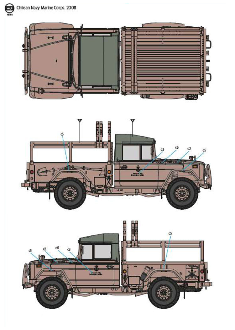 Academy 13551 1:35 ROK Army K311A1 1Â¼ ton utility truck, 1998 to date