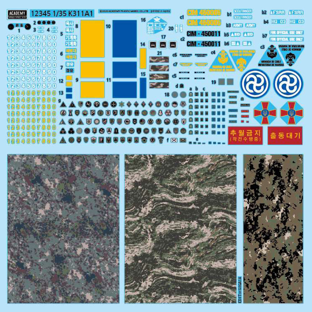 Academy 13551 1:35 ROK Army K311A1 1Â¼ ton utility truck, 1998 to date