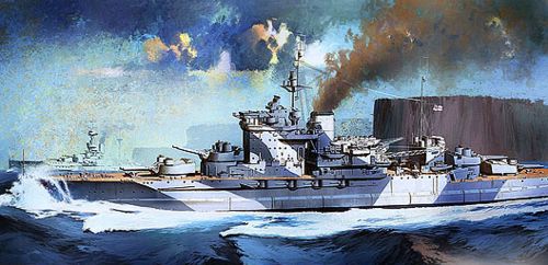 Academy 14105 1:350 H.M.S. Warspite Queen Elizabeth Class Battleship