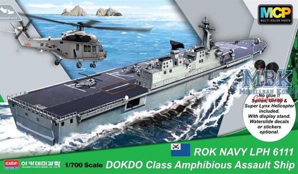 Academy 14216 1:700 ROKS Dokdo (LPH-6111) Amphibious Assault Ship Class Landing Platform Helicopter