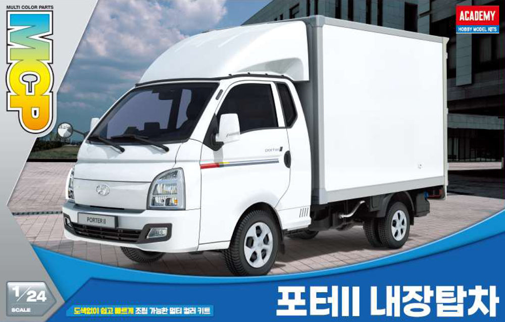 Academy 15145 1:24 Hyundai Porter II Box Truck, c.2004-present