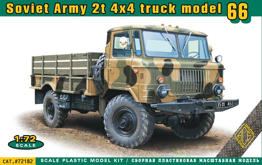 Ace 72182 1:72 2t 4x4 Soviet Army Truck model 66