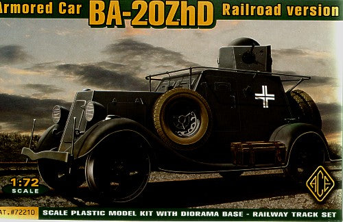 Ace 72210 1:72 Soviet BA-20M ZhD Armoured Car (Railroad version)