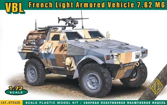 Ace 72420 1:72 VBL French Light Armored Vehicle) Short Chassis 7.62 MG