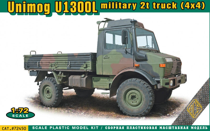 Ace 72450 1:72 Unimog U1300L 4x4 Military 2t Truck