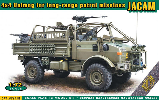 Ace 72458 1:72 JACAM 4x4 Unimog for Long-Range Patrol Missions