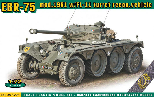 Ace 72459 1:72 EBR-75 mod.1951 w/FL-11 Turret Reconnaissance Vehicle