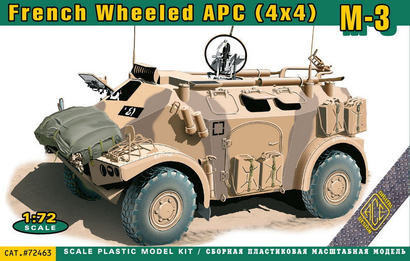 Ace 72463 1:72 M-3 French Wheeled Armoured Personnel Carrier (4x4)