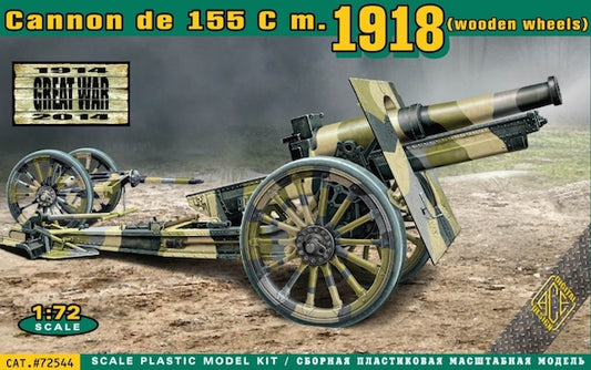 Ace 72544 1:72 Cannon de 155 C model 1918 (Wooden Wheels)