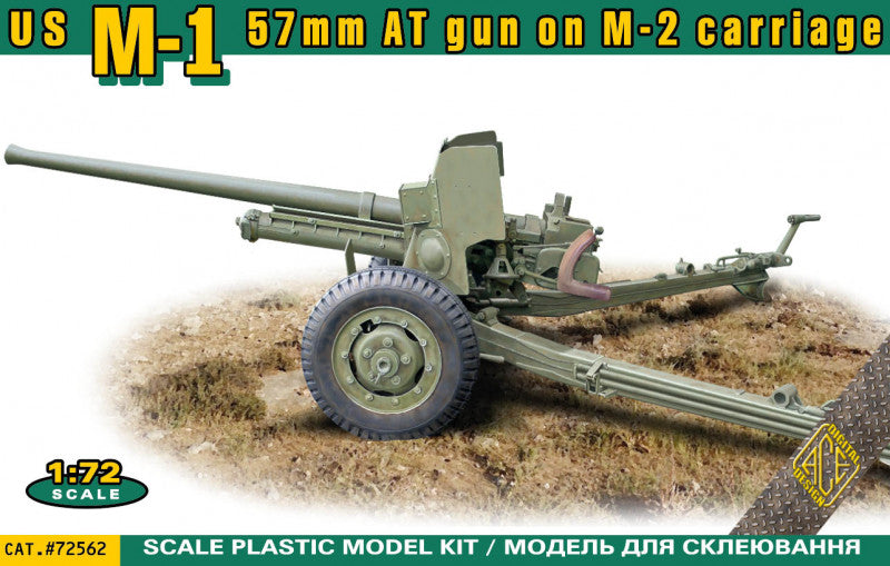 Ace 72562 1:72 US M-1 57mm AT gun on M-2 carriage