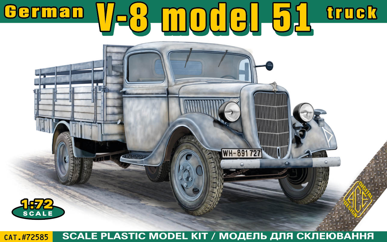 Ace 72585 1:72 V-8 model 51 German truck