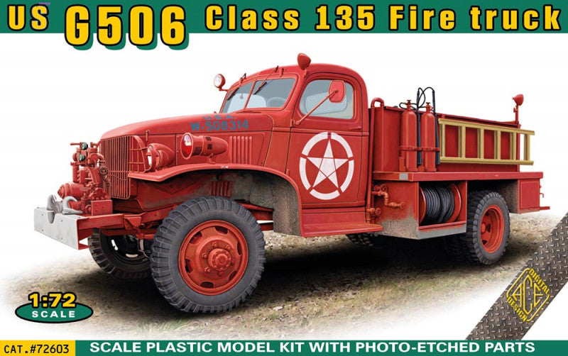 Ace 72603 1:72 US G506 Class 135 Fire truck