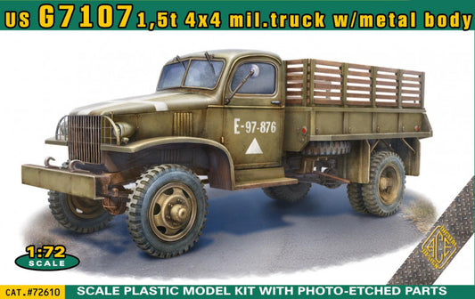 Ace 72610 1:72 US G7107 1,5t 4x4 army truck w/metal body