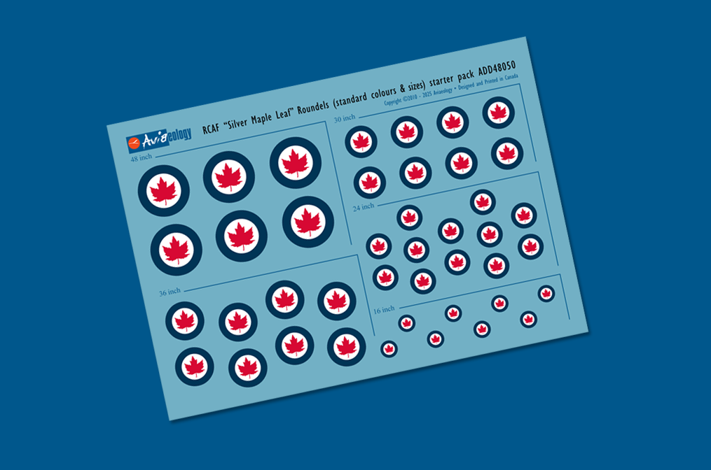 Aviaeology ADD48C050 1:48 RCAF 'Silver Maple Leaf' Roundels