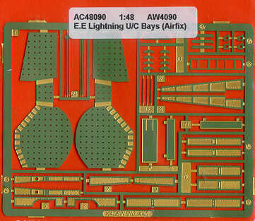 Airwaves (etched) AEC48090 1:48 BAC/EE Lightning F.2A/F.6 Undercarriage Bays