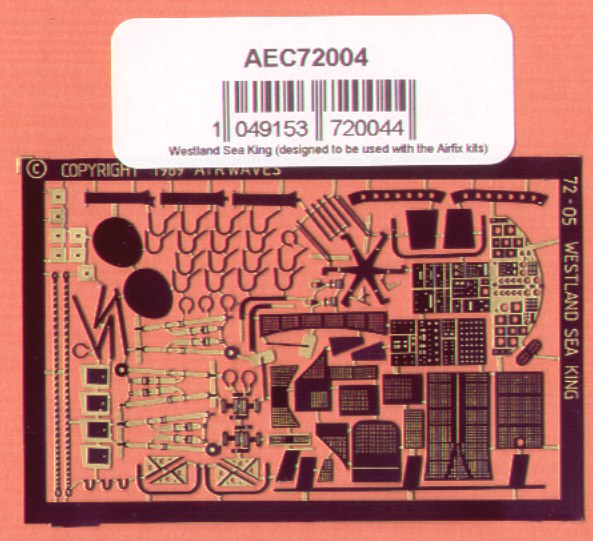 Airwaves (etched) AEC72004 1:72 Westland Sea King to be used with ORIGINAL issue Airfix
