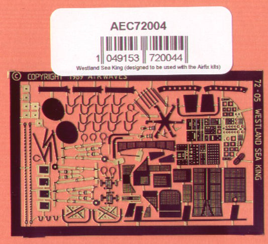 Airwaves (etched) AEC72004 1:72 Westland Sea King to be used with ORIGINAL issue Airfix