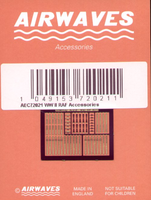 Airwaves (etched) AEC72021 1:72 WWII RAF aircraft accessories