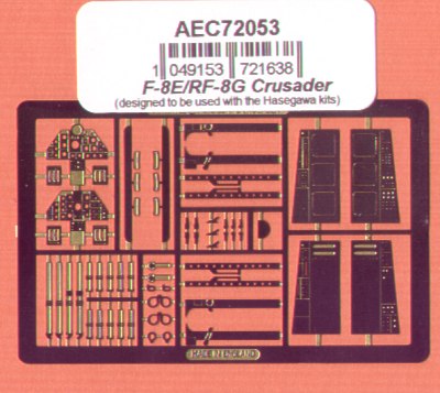 Airwaves AEC72053 1:72 Vought F-8E/Vought RF-8G Crusader cockpit details